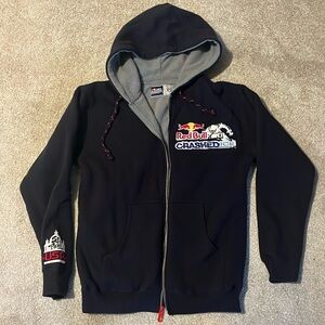 Red Bull Crashed Ice St Paul USA sherpa lined full zip hoodie